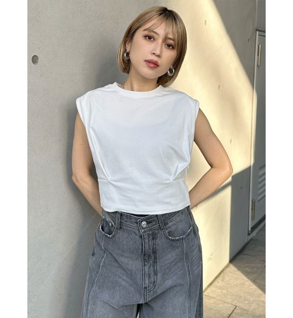 MURUA「ウエストタックノースリトップス」|Tシャツ・カットソー|