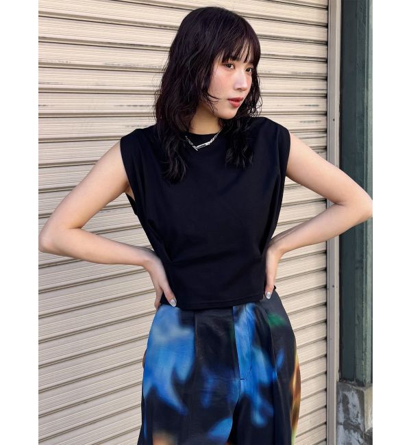 MURUA「ウエストタックノースリトップス」|Tシャツ・カットソー|