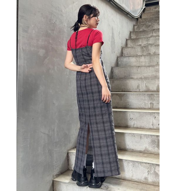 MURUA「2WAYチェックキャミワンピース」|ワンピース|