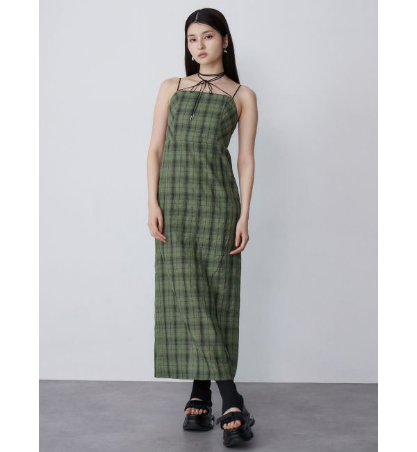 MURUA「2WAYチェックキャミワンピース」|ワンピース|