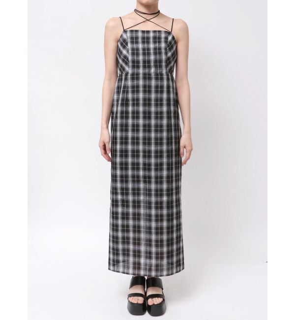 MURUA「2WAYチェックキャミワンピース」|ワンピース|