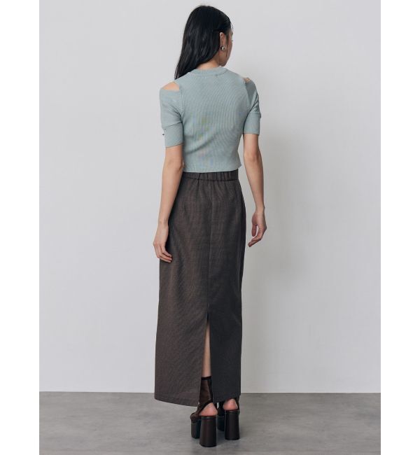 MURUA「ZIPカシュクールハーフニット」|ニット・セーター|