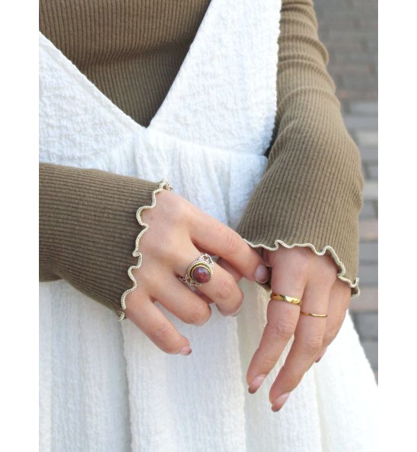 Ungrid「オフショルデザインロングスリーブTee」|Tシャツ・カットソー|