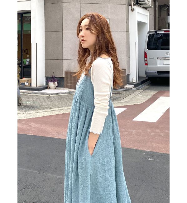 Ungrid「オフショルデザインロングスリーブTee」|Tシャツ・カットソー|