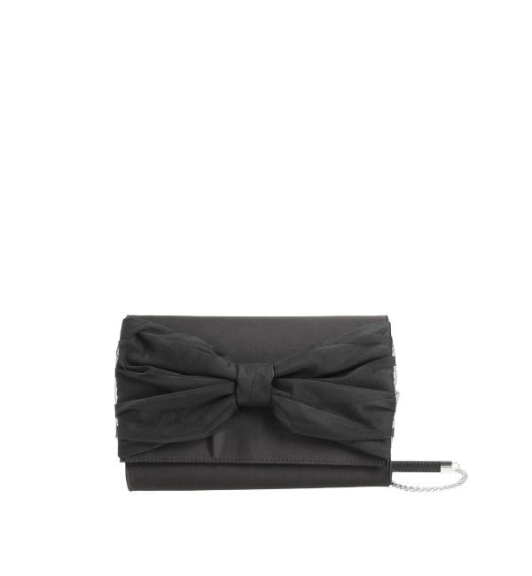 LAGUNAMOON「サテンリボンクラッチバッグ」|クラッチバッグ|