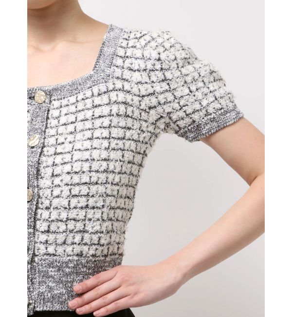 LAGUNAMOON「ツイードニットカーディガン」|カーディガン|