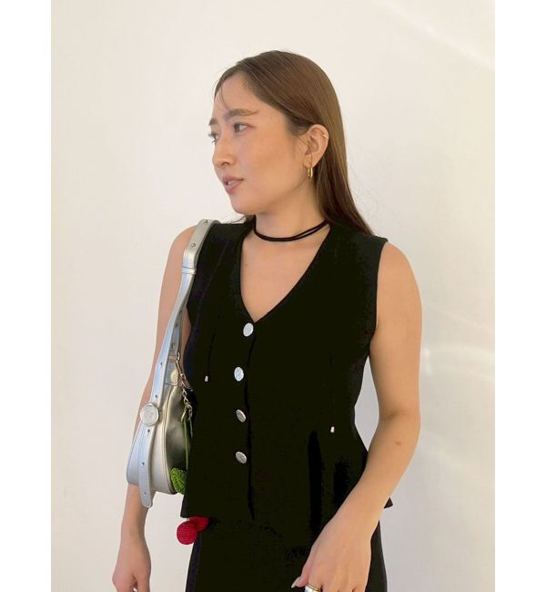 LAGUNAMOON「ペプラムノースリニットトップス」|ニット・セーター|