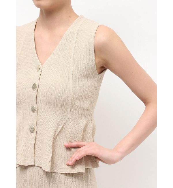 LAGUNAMOON「ペプラムノースリニットトップス」|ニット・セーター|