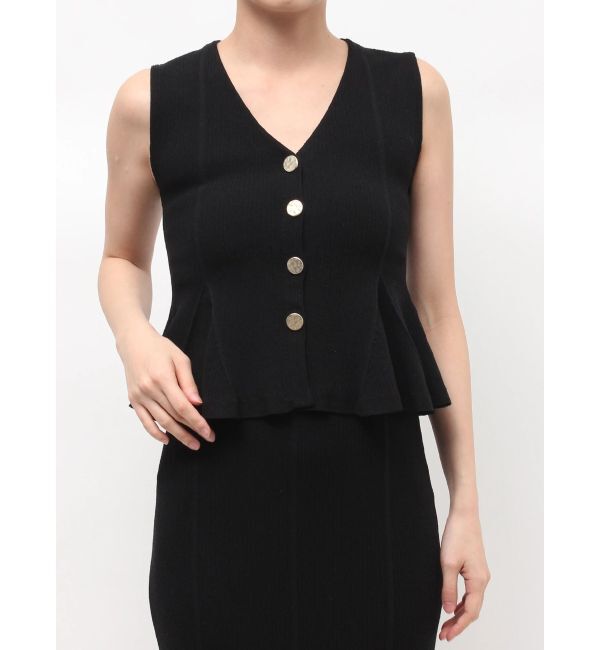 LAGUNAMOON「ペプラムノースリニットトップス」|ニット・セーター|