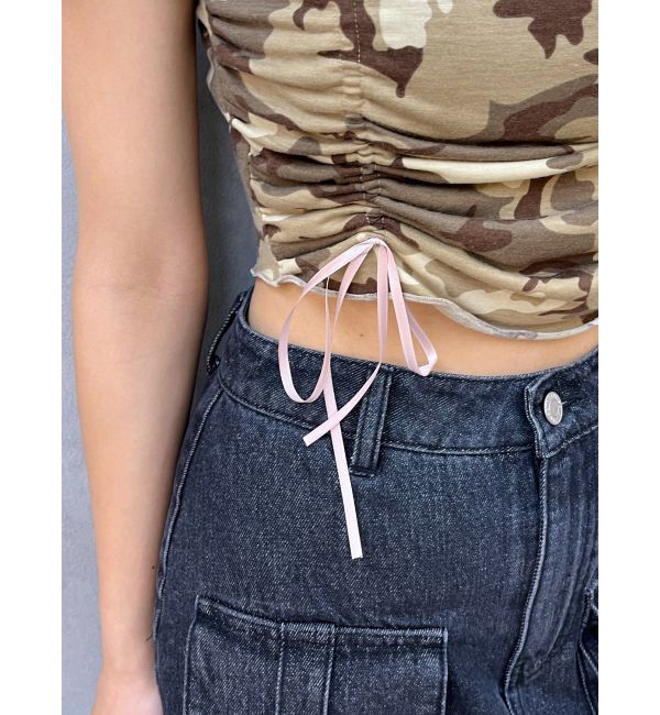 EVRIS「カモフラリボンショートTシャツ」|Tシャツ・カットソー|