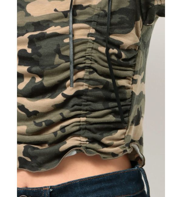 EVRIS「カモフラリボンショートTシャツ」|Tシャツ・カットソー|