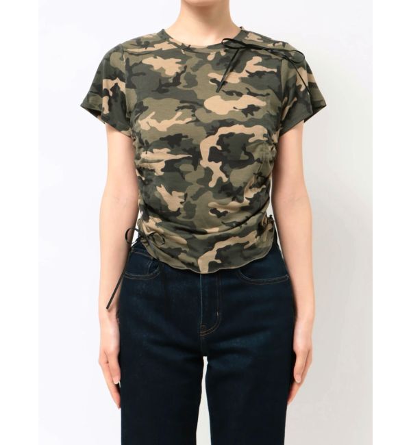 EVRIS「カモフラリボンショートTシャツ」|Tシャツ・カットソー|