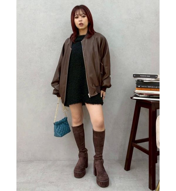 EVRIS「リボンオフショルニットワンピース」|ワンピース|