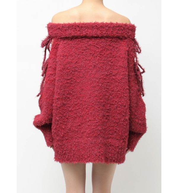 EVRIS「リボンオフショルニットワンピース」|ワンピース|