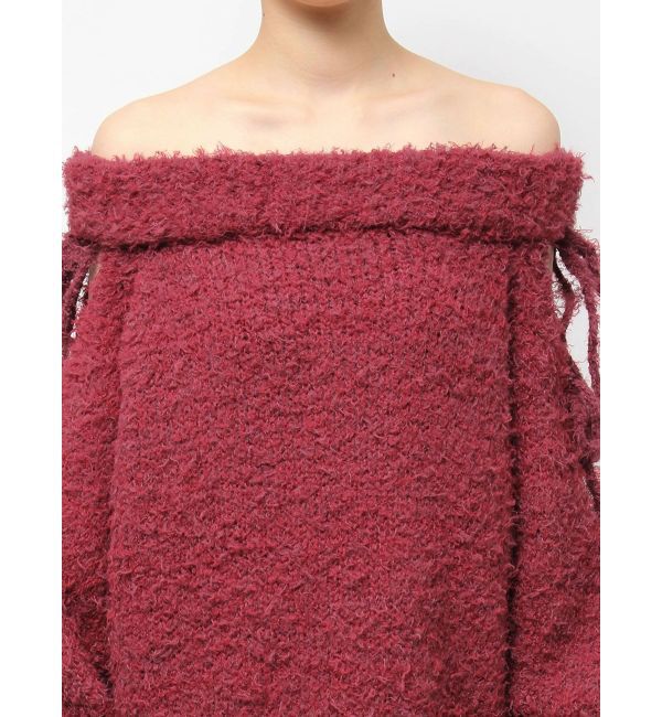 EVRIS「リボンオフショルニットワンピース」|ワンピース|