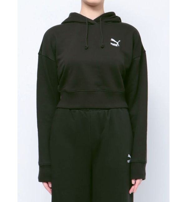 GYDA「PUMA CLASSICSクロップドフーディTR」|パーカー|