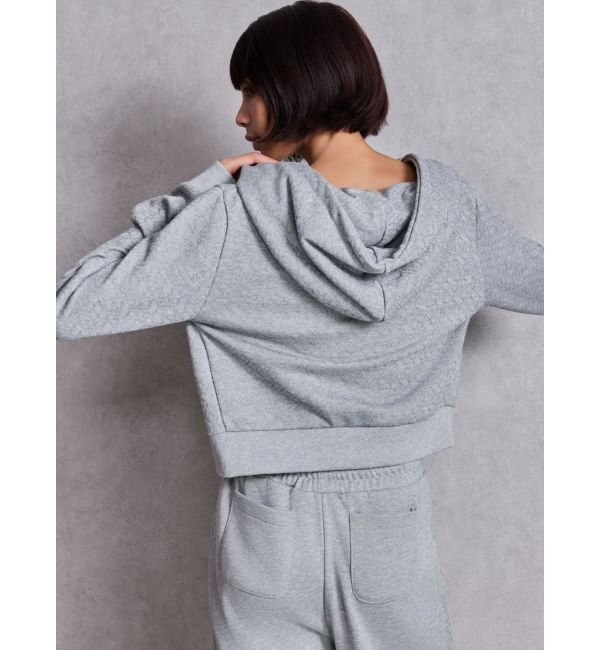 GYDA「GG chain glitter print shortパーカー」|パーカー|