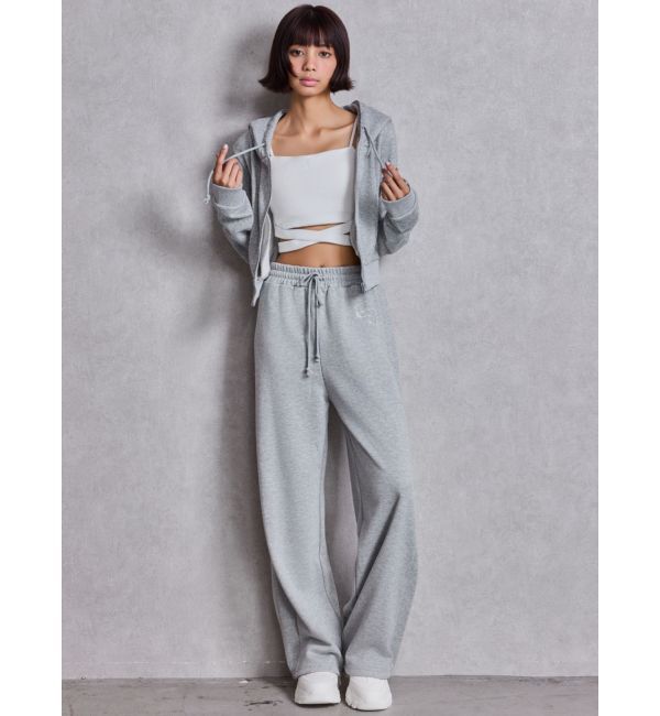 GYDA「GG chain glitter print shortパーカー」|パーカー|