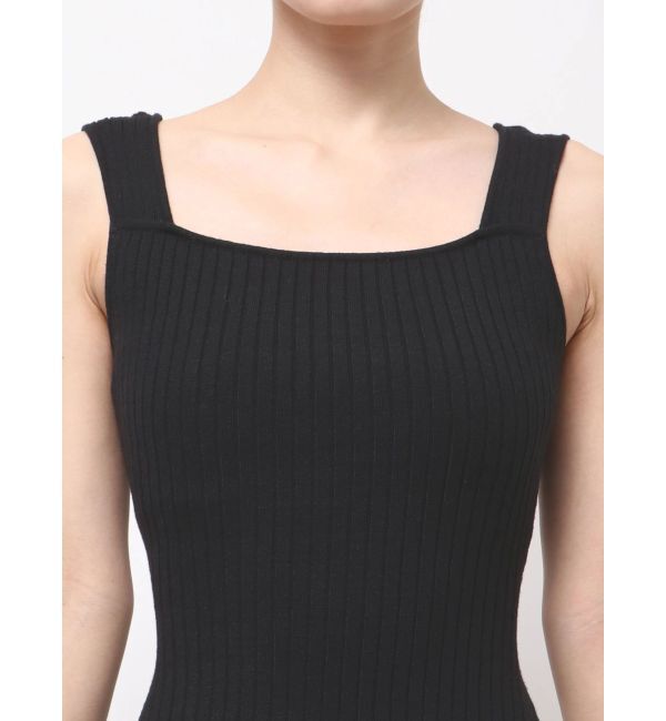 GYDA「バックオープンジップスリットリブニットロングワンピース」|ワンピース|