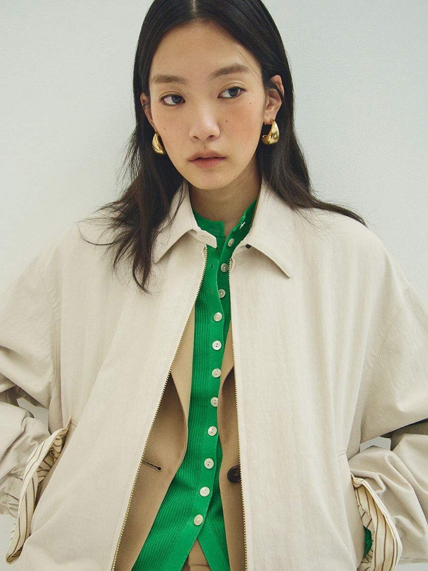 Mila Owen「UVケアシアーリブニットカーディガン」|カーディガン|