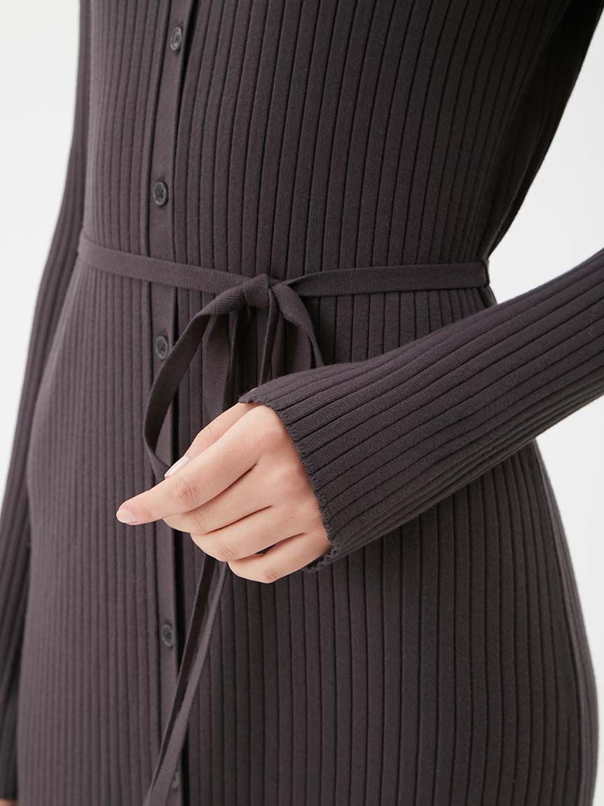 Mila Owen「ワイドリブロングカーディガン」|カーディガン|