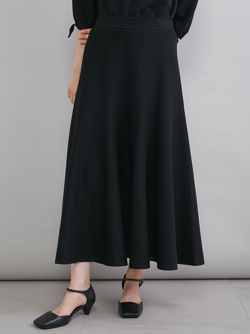 Mila Owen「【ウォッシャブル】ドライタッチフレアニットスカート」|スカート|