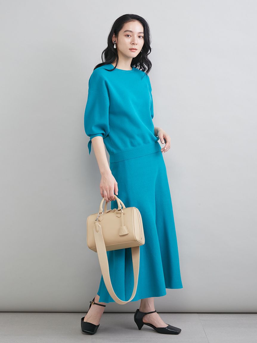 Mila Owen「【ウォッシャブル】ドライタッチフレアニットスカート」|スカート|