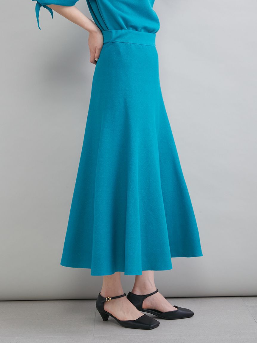 Mila Owen「【ウォッシャブル】ドライタッチフレアニットスカート」|スカート|