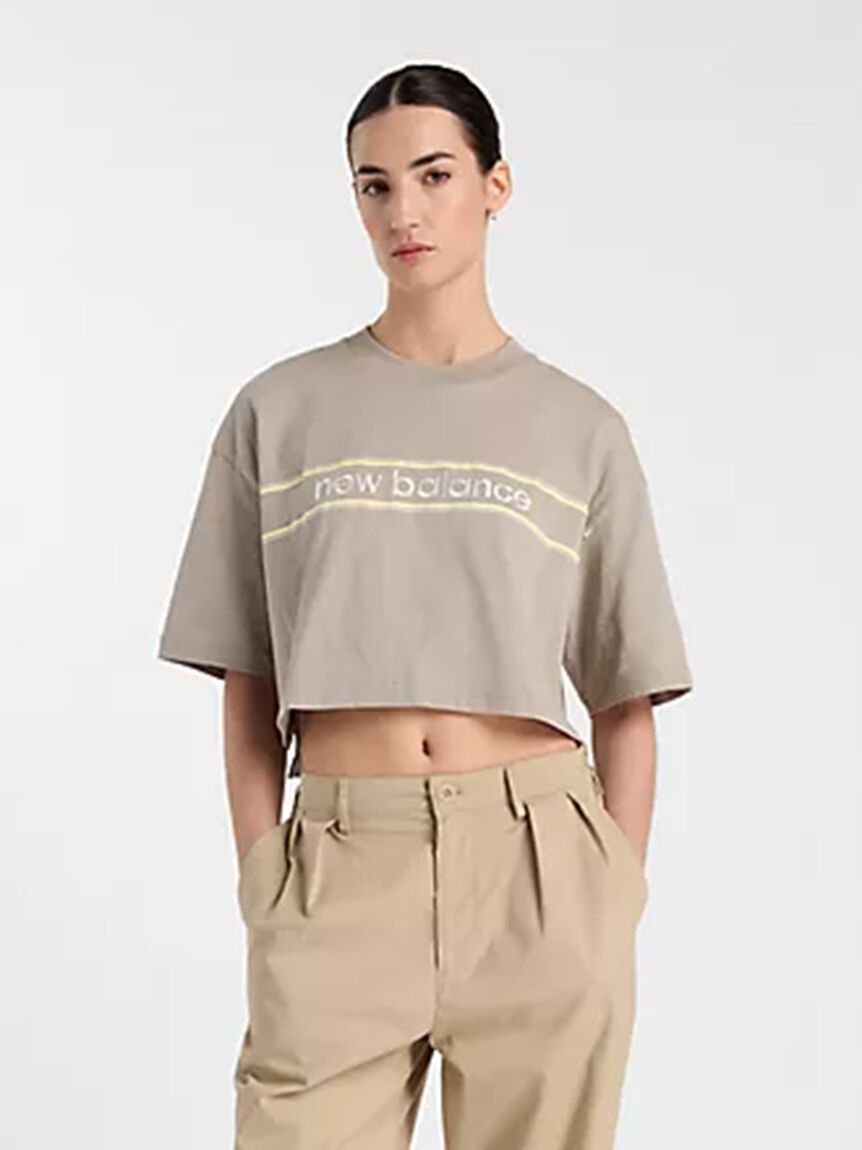 NEW BALANCE 「【New Balance for emmi】Athletics リニアロゴTシャツ」|Tシャツ・カットソー|GRY