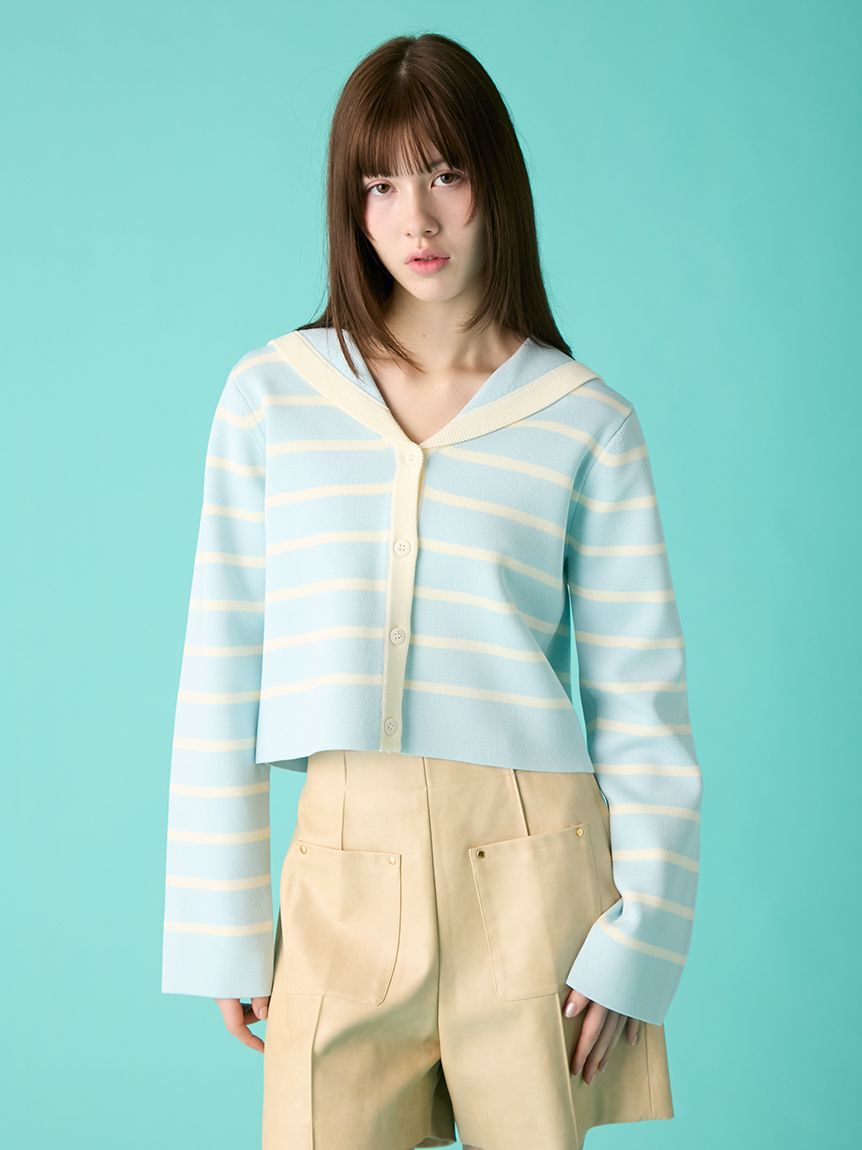 FURFUR「セーラーカラーカーディガン」|カーディガン|LBLU