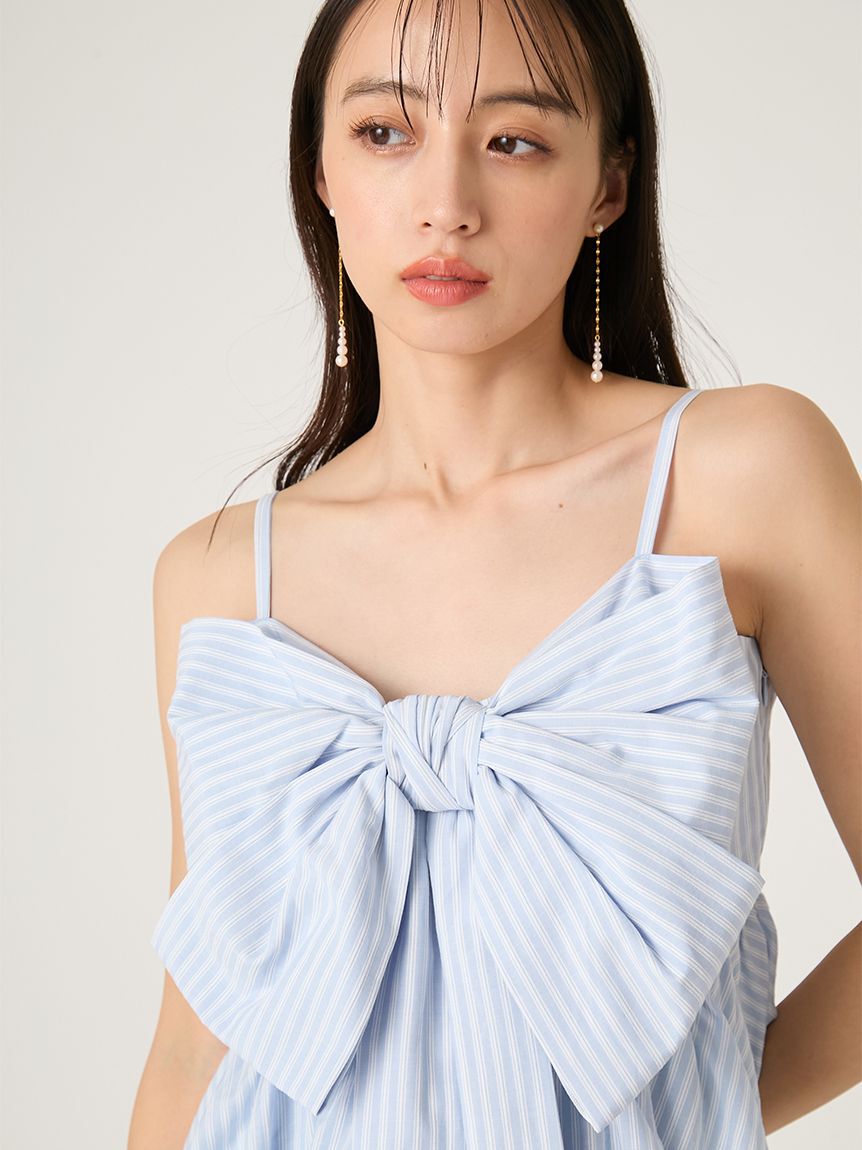 FRAY I.D「リボンペプラムキャミトップス」|キャミソール|