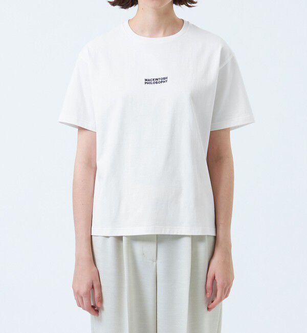 MACKINTOSH PHILOSOPHY「刺しゅうロゴTシャツ」|Tシャツ・カットソー|