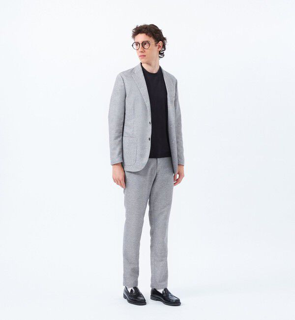 MACKINTOSH PHILOSOPHY「テーラードジャージーパンツ 杢カラミストレッチ」|スラックス|
