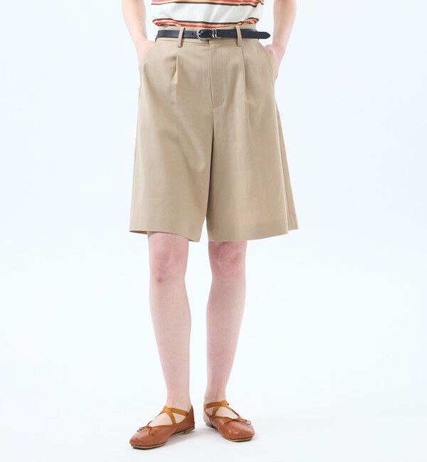 MACKINTOSH PHILOSOPHY「ワンタックハーフパンツ」|その他|ベージュ