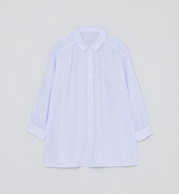 MACKINTOSH PHILOSOPHY「リネンミックスレギュラーカラーシャツ」|シャツ・ブラウス|ライトブルー