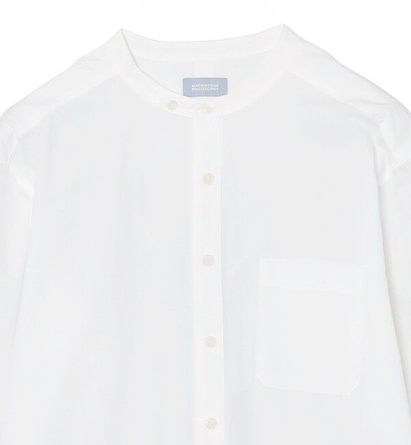 MACKINTOSH PHILOSOPHY「GREY LABEL バンドカラーシャツ」|シャツ・ブラウス|