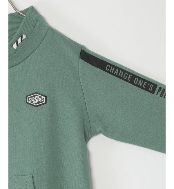 ikka kids「チビハイネック袖ロゴトレーナー（120~160cm）」|Tシャツ・カットソー|