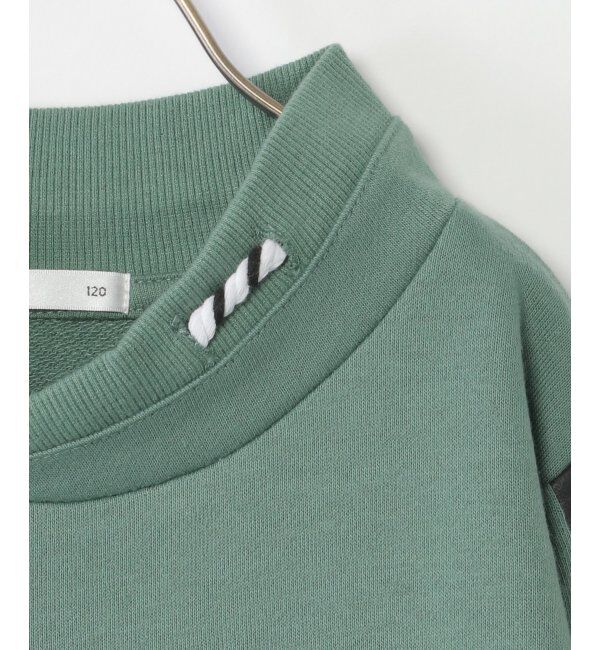 ikka kids「チビハイネック袖ロゴトレーナー（120~160cm）」|Tシャツ・カットソー|