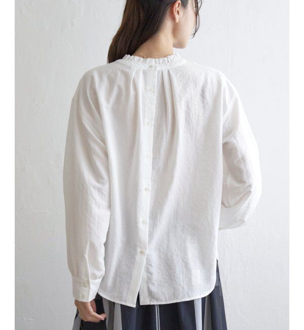 ikka「襟フリル2WAYブラウス」|シャツ・ブラウス|