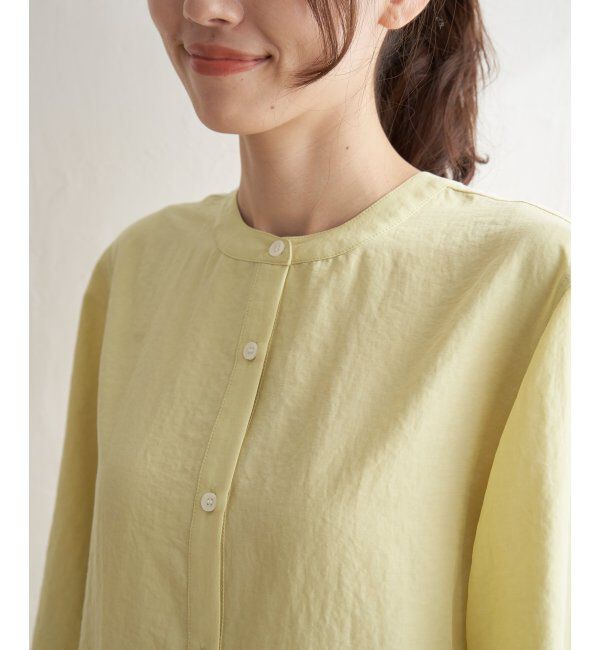 ikka「前後2WAYバンドカラーシャツ」|シャツ・ブラウス|