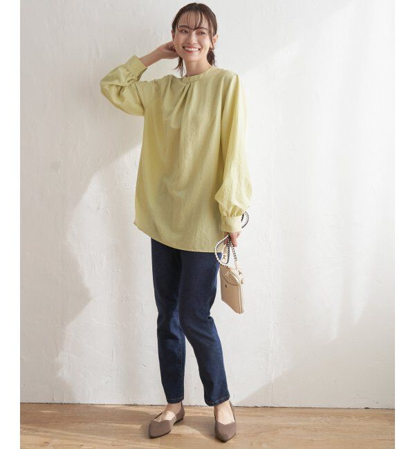 ikka「前後2WAYバンドカラーシャツ」|シャツ・ブラウス|