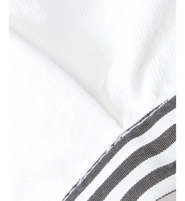 ikka kids「袖ストライプリボンT（120~160cm）」|Tシャツ・カットソー|