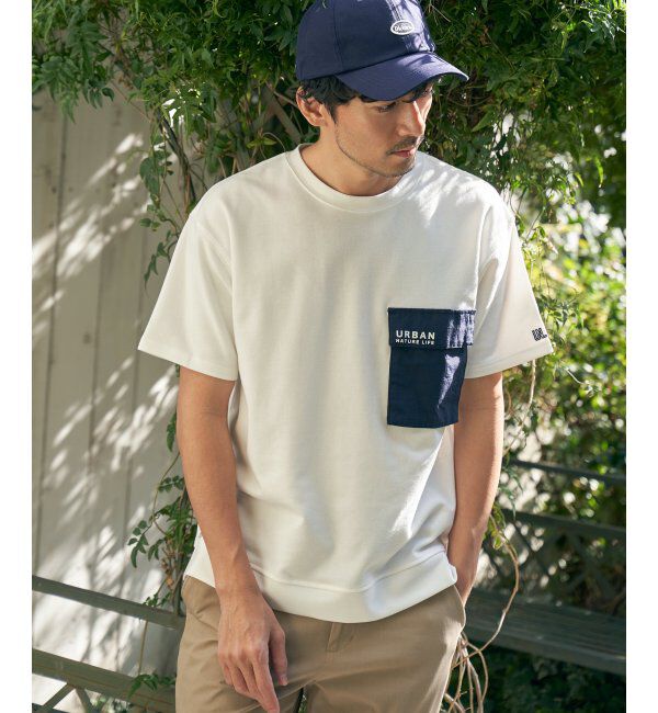 ikka「URBAN NATURE LIFE フラップポケットTシャツ」|Tシャツ・カットソー|