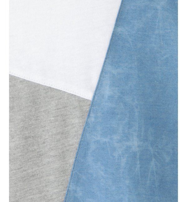 ikka kids「ブリーチデニムブロックスＴ」|Tシャツ・カットソー|