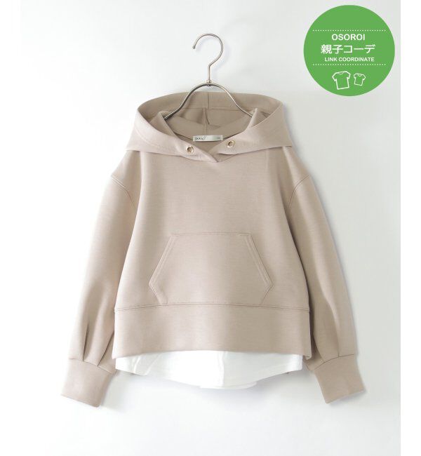 ikka kids「【親子おそろい】GOKU楽ダンボールレイヤーパーカー（120~160cm）」|Tシャツ・カットソー|ベージュ