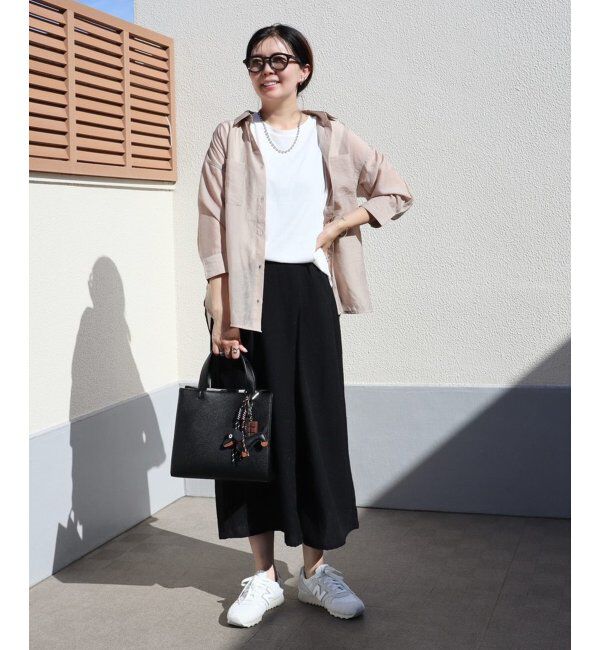 ikka「【2点セット】シア刺繍シャツタンクアンサンブル」|シャツ・ブラウス|