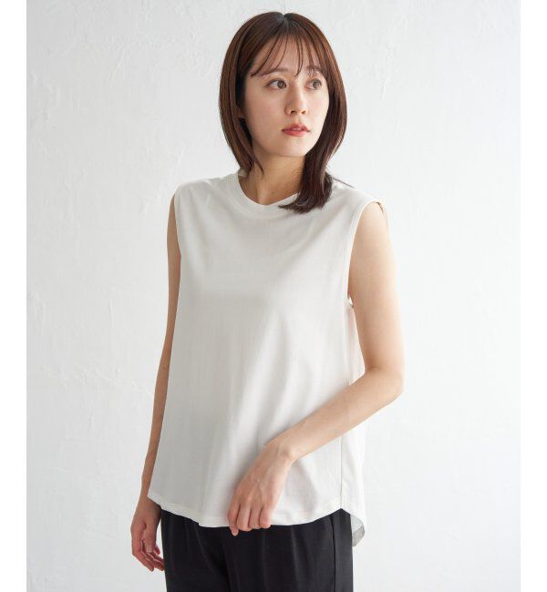 ikka「【2点セット】シア刺繍シャツタンクアンサンブル」|シャツ・ブラウス|