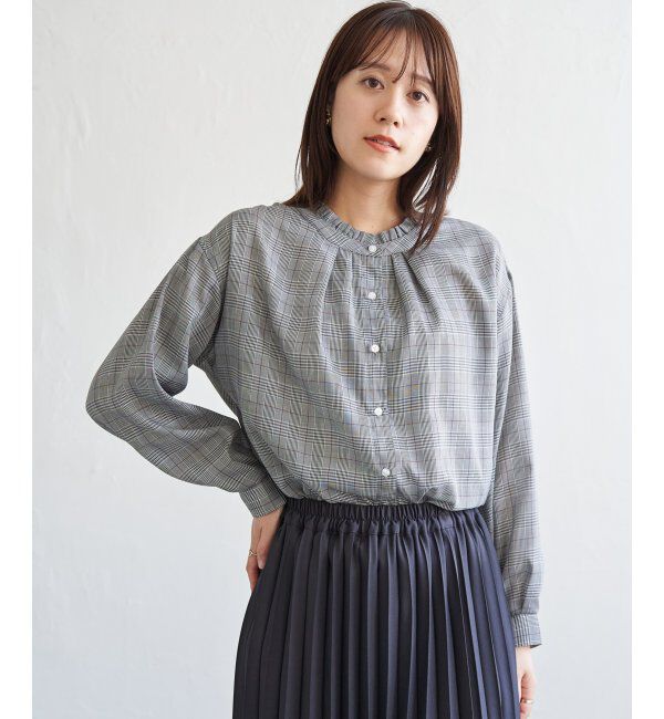 ikka「襟フリル2WAYブラウス」|シャツ・ブラウス|