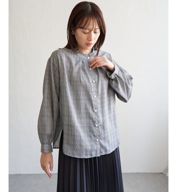 ikka「襟フリル2WAYブラウス」|シャツ・ブラウス|