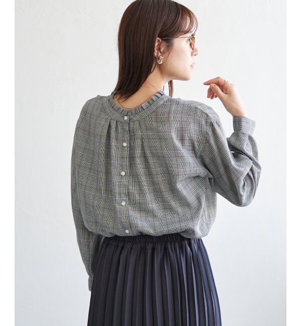 ikka「襟フリル2WAYブラウス」|シャツ・ブラウス|